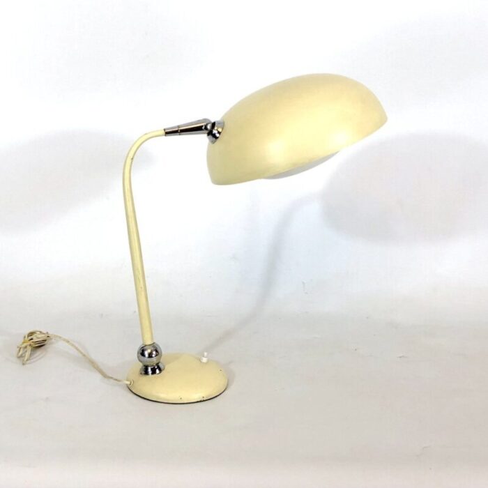 mid century lacquer and chrome articulated desk lamp from stilnovo 11