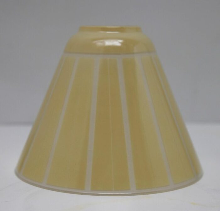 mid century metal and opaline pendant lobby light 1950s 13