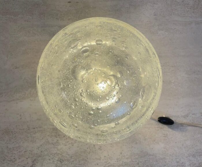 mid century modern glass table lamp 1960s 9