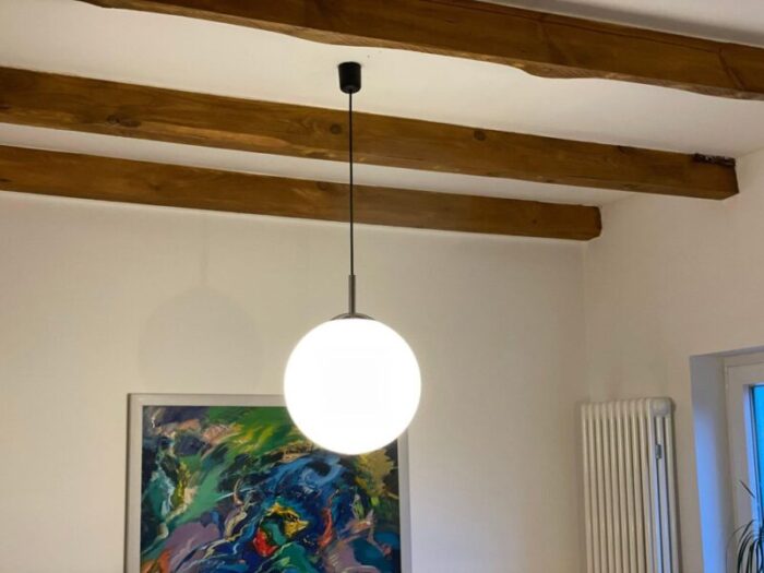 mid century pendant globe lamp 10