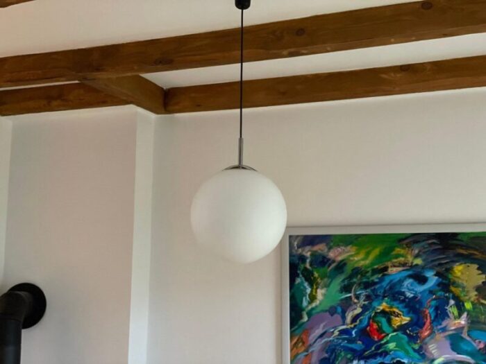 mid century pendant globe lamp 4