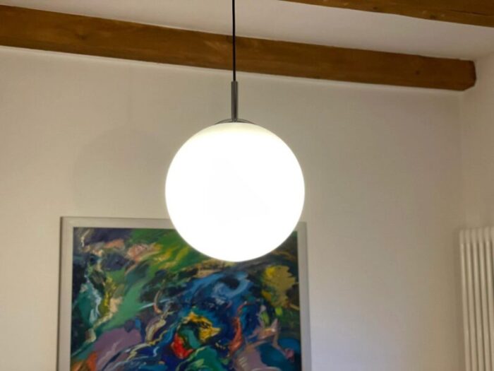 mid century pendant globe lamp 5