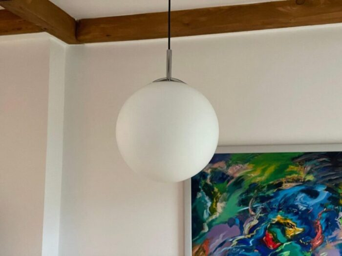 mid century pendant globe lamp 7