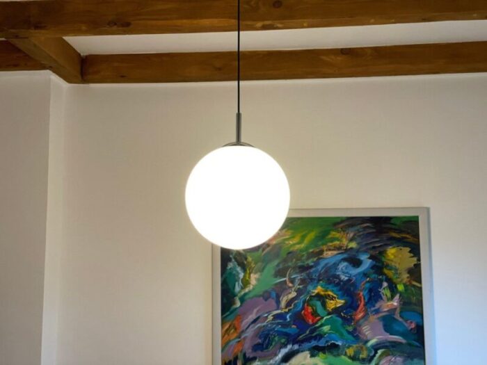 mid century pendant globe lamp 9