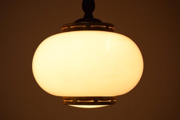 mid century pendant lamp by polam bielsko 1970s 10