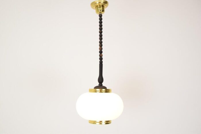 mid century pendant lamp by polam bielsko 1970s 11