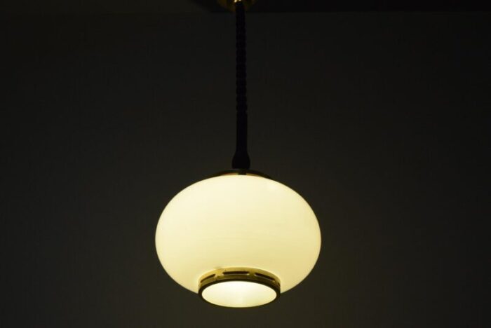 mid century pendant lamp by polam bielsko 1970s 13