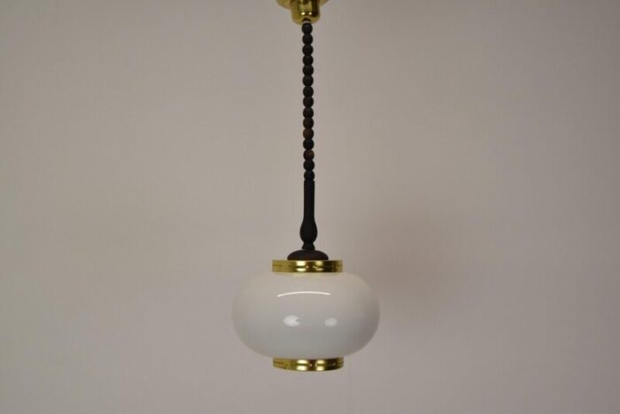 mid century pendant lamp by polam bielsko 1970s 2