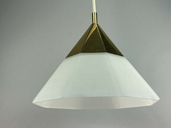 mid century space age ceiling lamp in glass from limburg 5 1