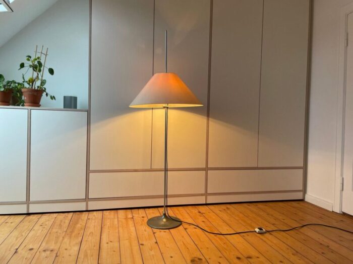 mid century space age vintage teak floor lamp from gepo 4