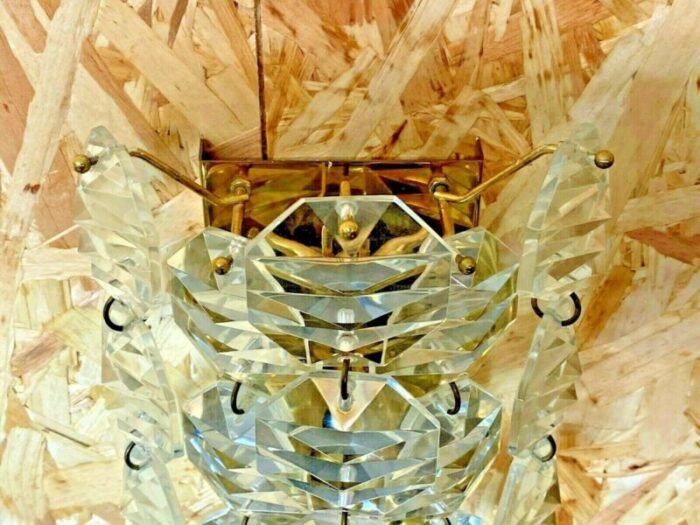 mid century space age wall lamp in glass from kinkeldey 6