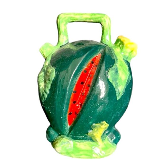 mid century spanish watermelon jag botijo by manises 3800