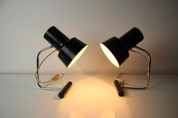 mid century table lamps by josef hurka for napako 1970s set of 2 6