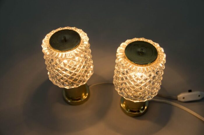 mid century table lamps from kamenicky senov 1970s set of 2 3