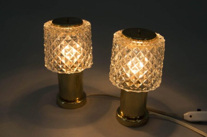 mid century table lamps from kamenicky senov 1970s set of 2 4