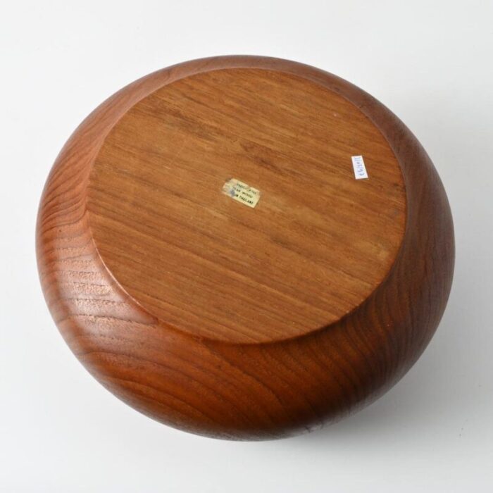 mid century teak bowl 1970s 5163