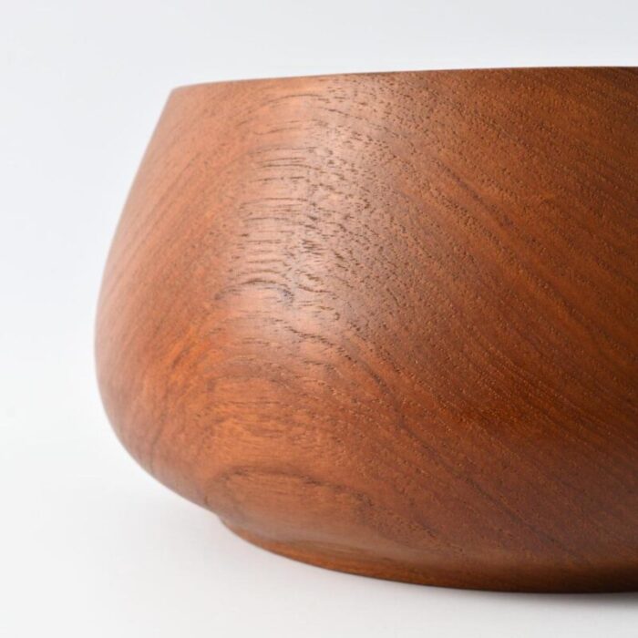 mid century teak bowl 1970s 6508