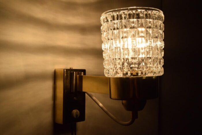 mid century wall lamp from lidokov 1960s 11