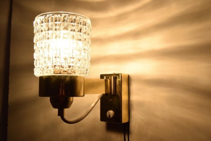 mid century wall lamp from lidokov 1960s 13