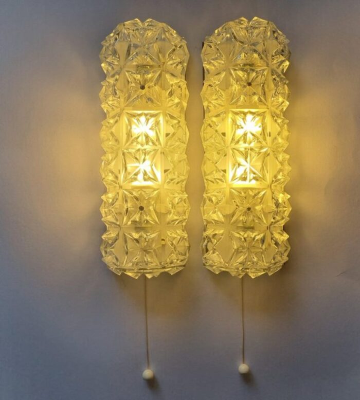 mid century wall lamps germany 1970s set of 2 11