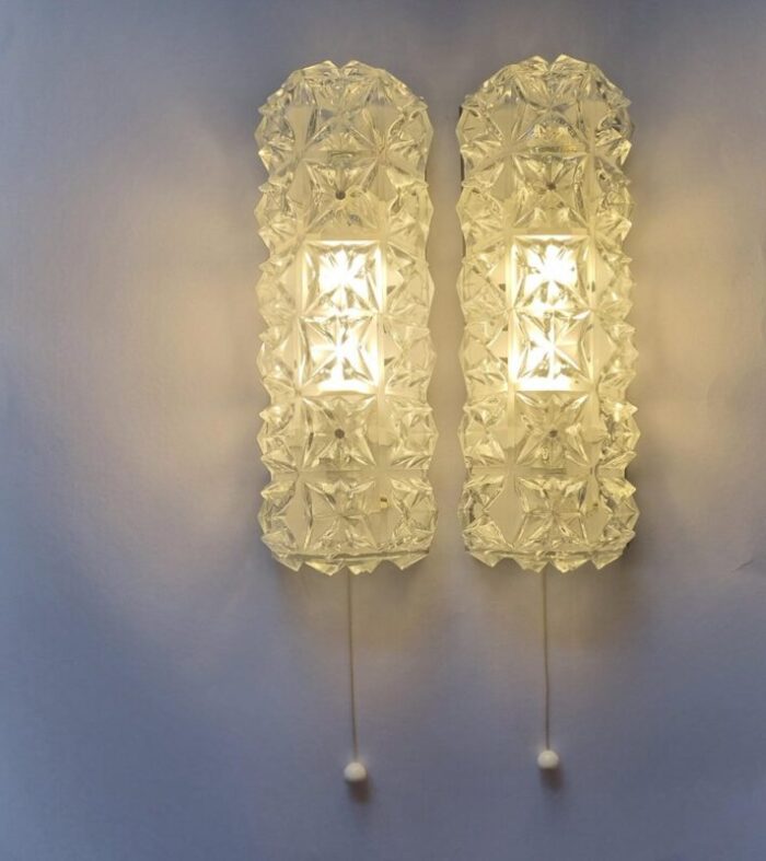 mid century wall lamps germany 1970s set of 2 15