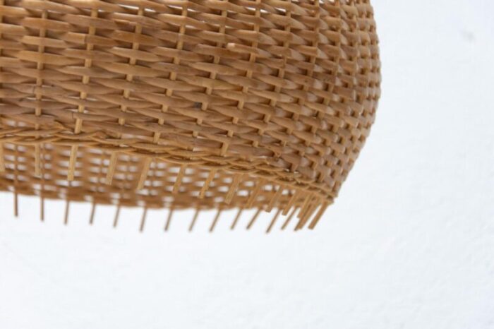 mid century wicker pendant lamp from uluv 1960s 9