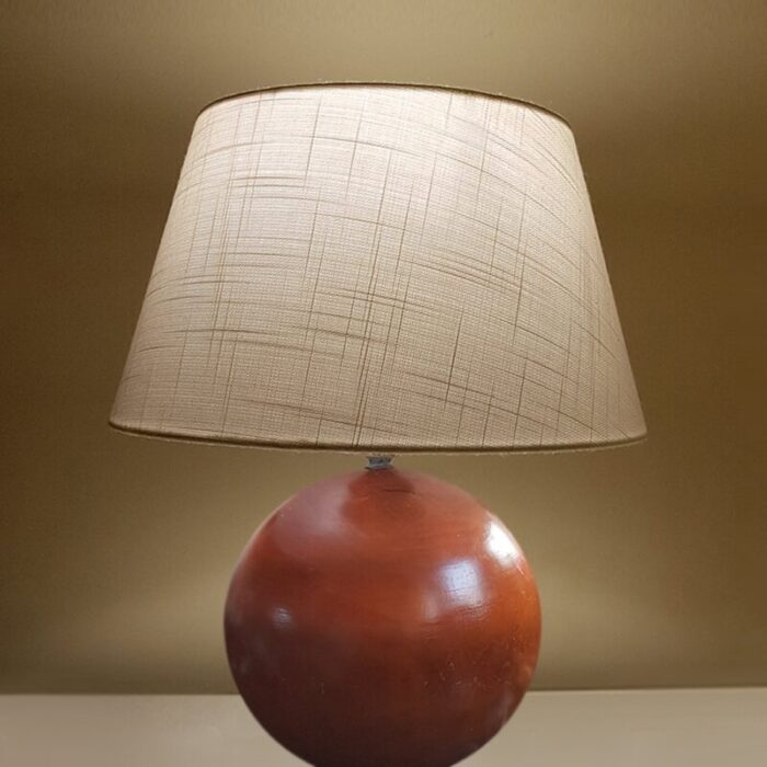 mid century wooden table lamp from i m t italy 2