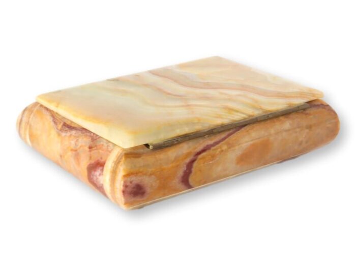 midcentury italian polished onyx box 2168