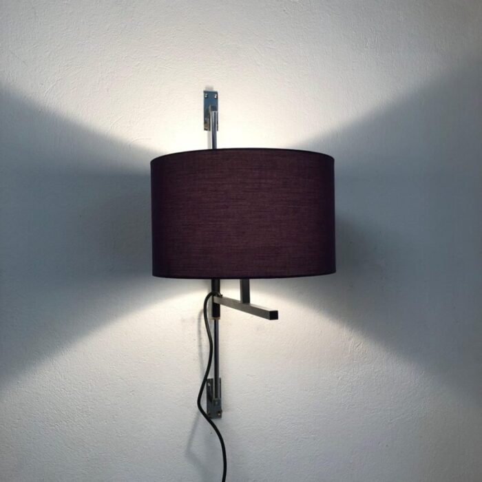 minimalist metal adjustable wall light from cosack germany 1960s 12