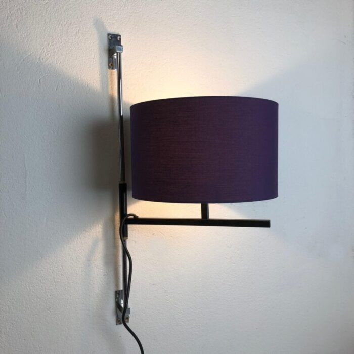 minimalist metal adjustable wall light from cosack germany 1960s 9