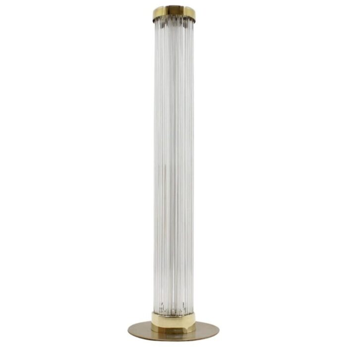 modern brass art glass floor lamp from kamenicky senov preciosa 1960 1