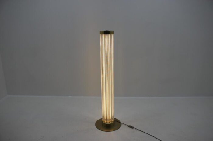 modern brass art glass floor lamp from kamenicky senov preciosa 1960 8