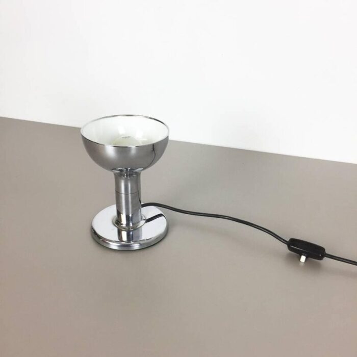 modernist chrome table light from cosack lights germany 1970s 5