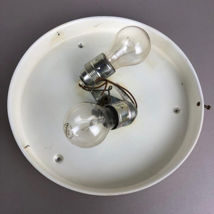 modernist glass metal wall light from doria lights germany 1970s 13