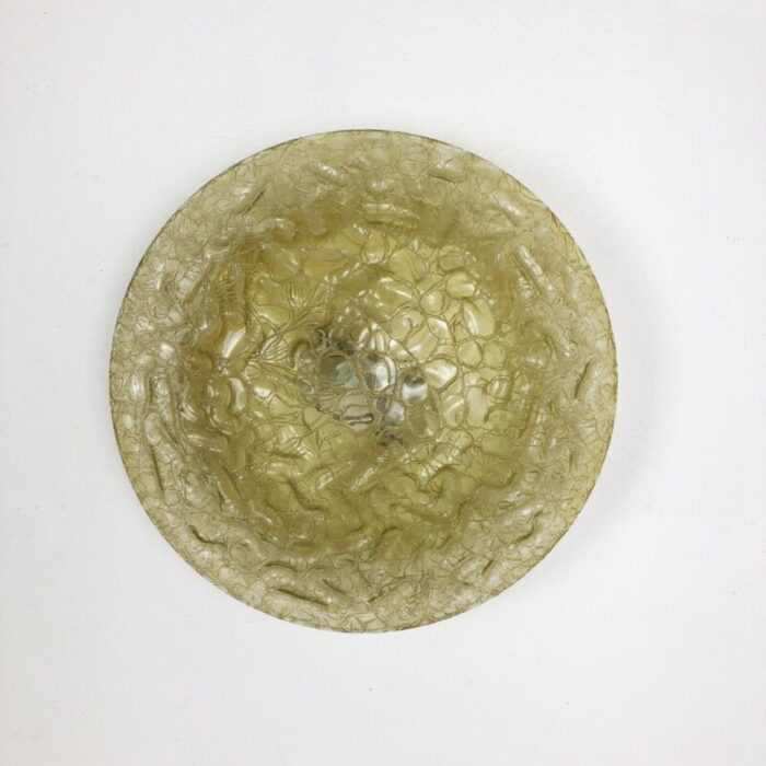 modernist glass metal wall light from doria lights germany 1970s 3