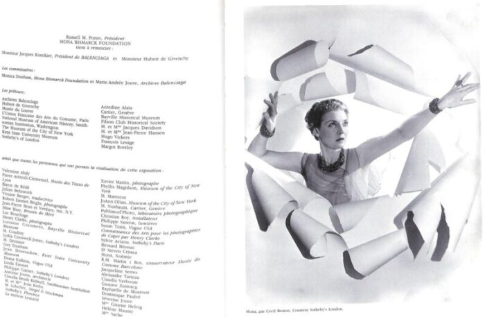 mona bismarck balenciaga cecil beaton 1994 9367