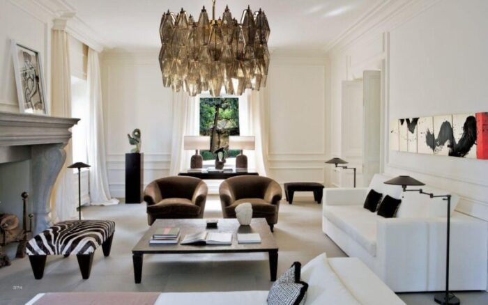 murano glass chandeliers by grey poliedri in the style of carlo scarpa 4