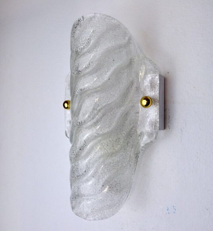 murano glass leaf wall light by carl fagerlund 1970 1