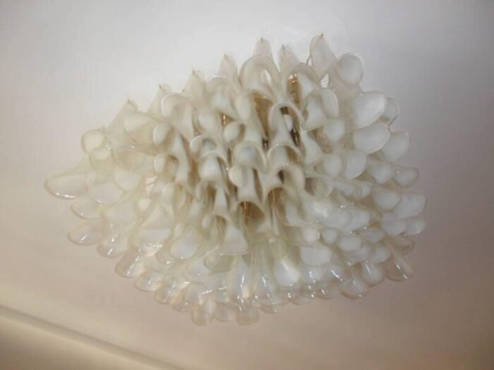 murano glass petal chandelier or flush mount 9