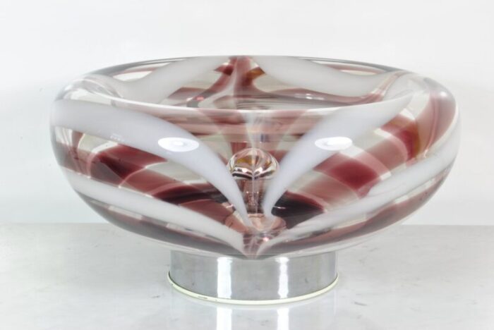 murano glass table lamp from mazzega italy 1970 1