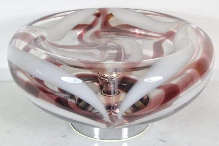 murano glass table lamp from mazzega italy 1970 3