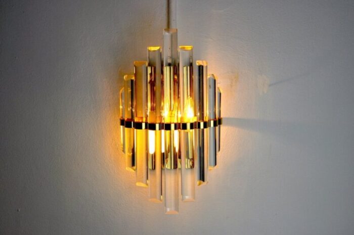 murano glass wall light italy 1970 1