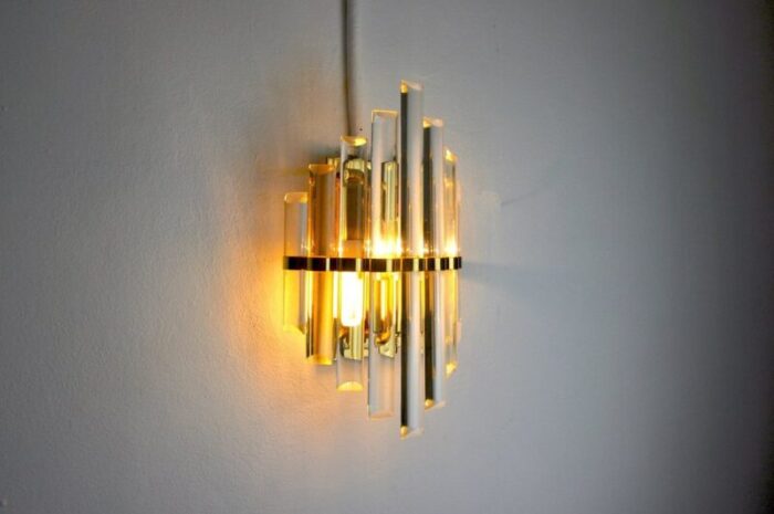 murano glass wall light italy 1970 3