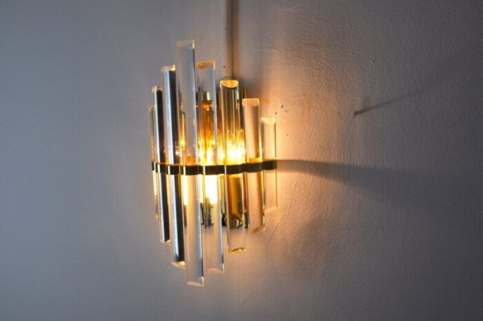 murano glass wall light italy 1970 5