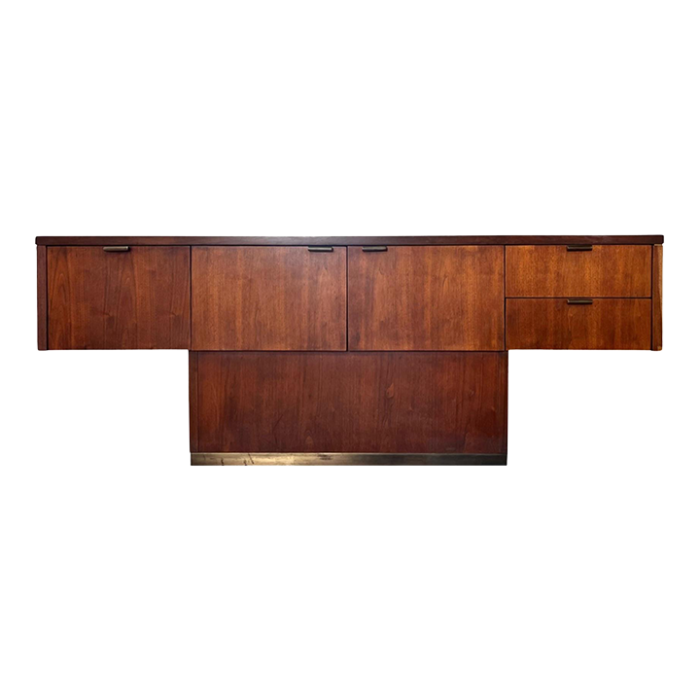 myrtle desk co cantilevered vintage mid century office credenza cabinet c 1960s 9763