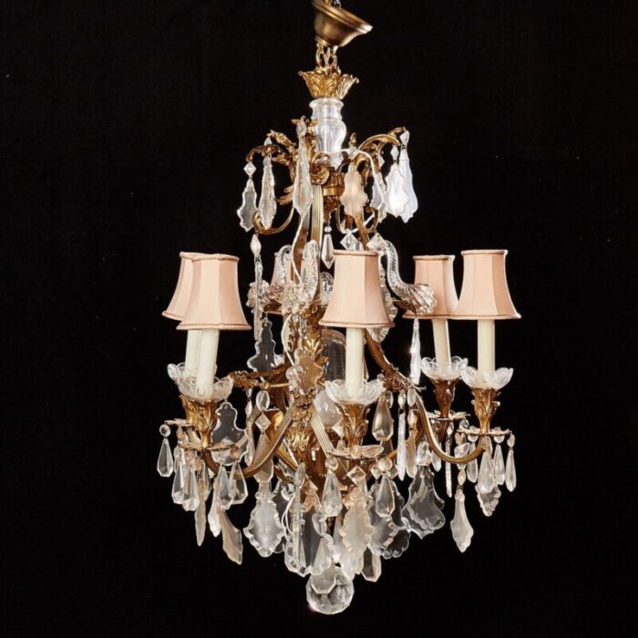 neo rococo style chandelier for 6 candles 1