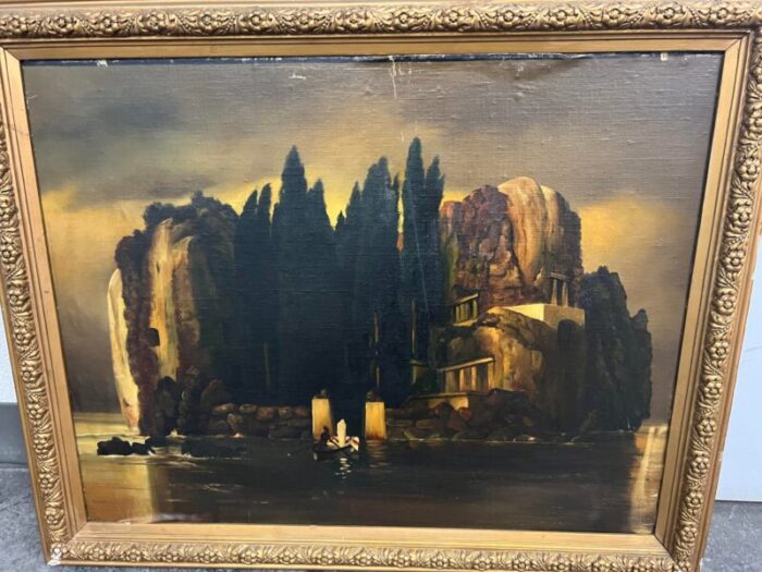 oil painter copy of the isle of dead by arnold bocklin 1827 1901 1424