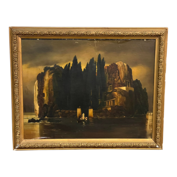 oil painter copy of the isle of dead by arnold bocklin 1827 1901 2856