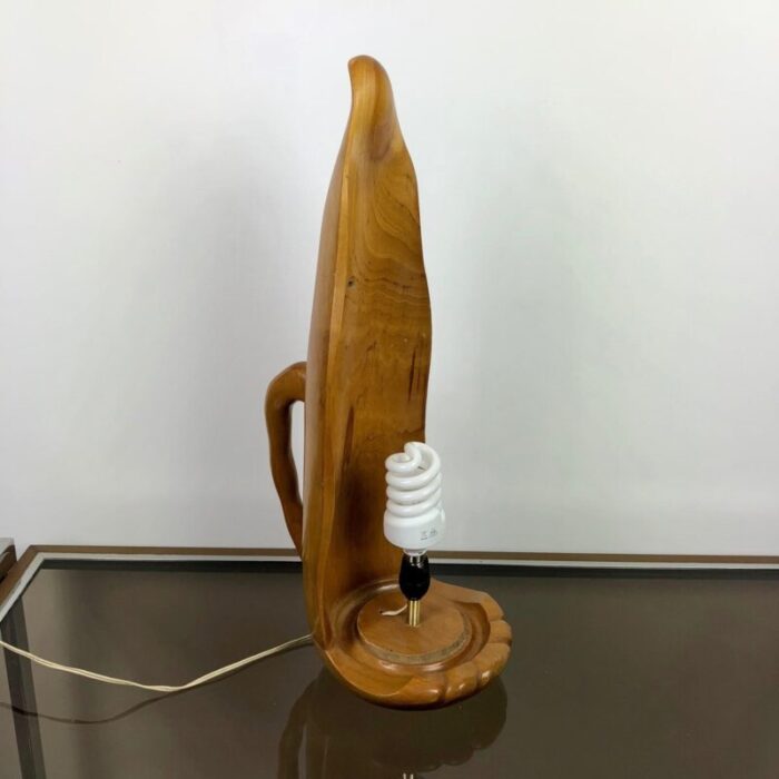 opaline grass wood dolphin lamp by aldo tura for macabo italy 1950s 13