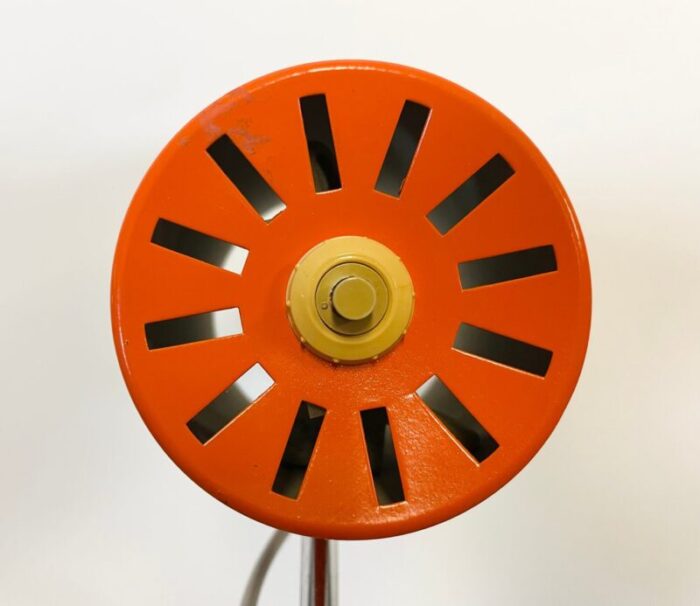 orange table lamp by josef hurka for napako 1960s 14